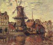 Claude Monet THe Windmill on the Onbekende Gracht Spain oil painting artist
